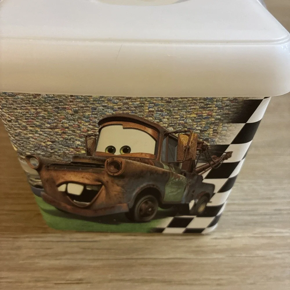 Huggies Wet Wipes Empty Pop-Up Container Disney Pixar Cars Missing Cover